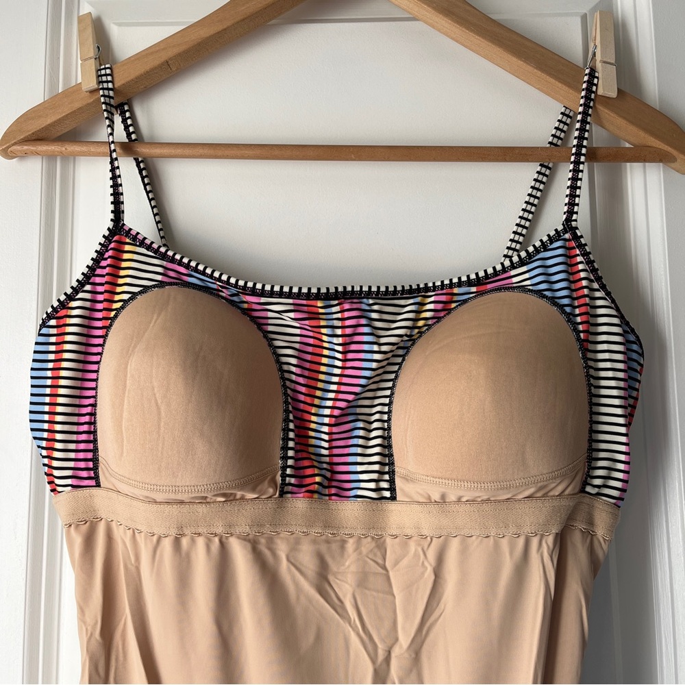 summersalt Striped One-Piece Swimsuit in Red, Blue, Yellow, Pink, Black, White - Picture 14 of 16